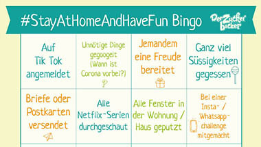 Stay at Home Bingo Gewinnspiel  - Stay at Home Bingo Gewinnspiel 