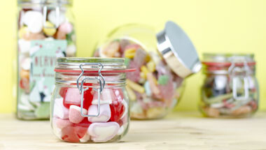 Süßigkeiten im Glas