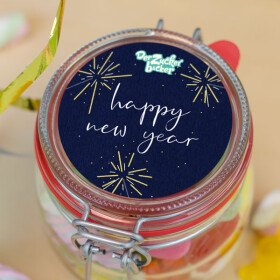 Kleines Happy New Year Glas